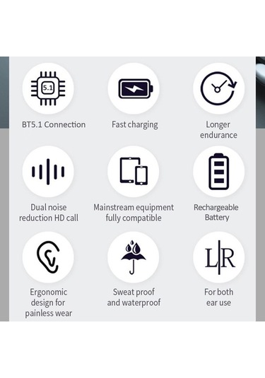 Flybuy Bluetooth 5.1 Tek Kulaklık Mikrofonlu Kablosuz Kulak Üstü Kulaklık, Kırmızı, Model Abc, Boyut M, Çalışma Yaşamı Uzun