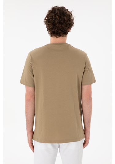 U.S. Polo Assn. Erkek Regular Fit Bisiklet Yaka Haki Basic Tişört 50305928-VR027 U.S. Polo Assn. Erkek Regular Fit Bisiklet Yaka Haki Basic Tişört 50305928-VR027