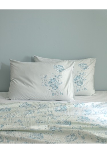 Berne Tek Kişilik Pamuklu Ecocell Baskılı Pike Takımı - Mint Yeşili 8684427025321 Yeşil