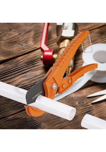 Hightower Sk5 Çelik Teflon Su Borusu Ve Isıya Dayanıklı Bahçe Makası - Turuncu Turuncu