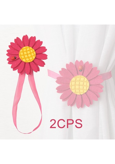 Suntek Magideal 1 Çift Örtü Kravat Arkalıkları Dekoratif Gül-dantel