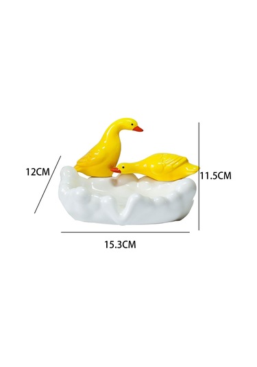 Suntek Ördek Sabunluk Kolay Temizlik Dayanıklı Sabun Tasarrufu Beyaz