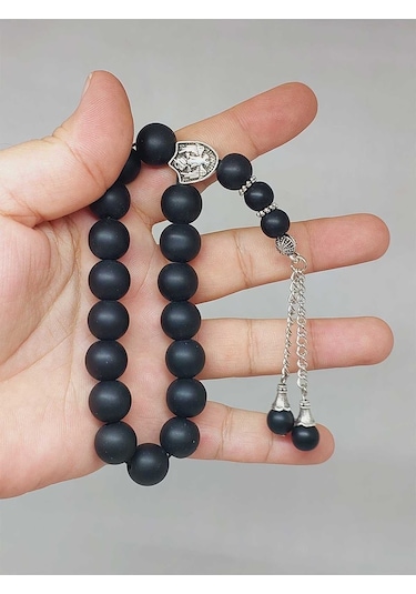 Onix Oniks Taşı 17lik Efe Tesbih Mat 12mm 51514