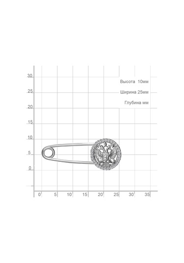 Aquamarıne 925 Ayar Rodyum Kaplama Arma Kolyesi 272500125 Gri