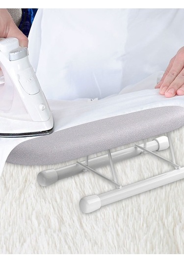 Pazly Geniş Masa Üstü Ütü Tahtası Demir Ekstra Geniş Tezgah Ütü Yaka Boyun Çizgileri Çok Renkli