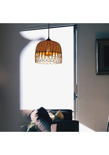 Doğal Rattan Bambu Avize: Pendant
