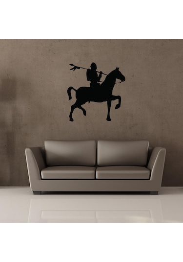 Şovalye Folyo Sticker 100cm Uzunluk Siyah