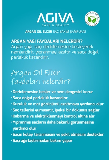 Argan Yağlı Şampuan-500ml