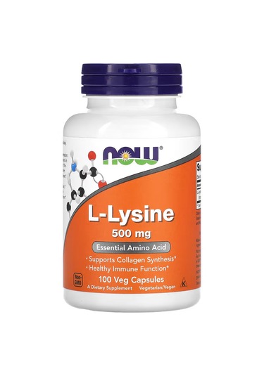 Now Foods L-lysine Lizin 500 Mg 100 Veg Caps Aromasız