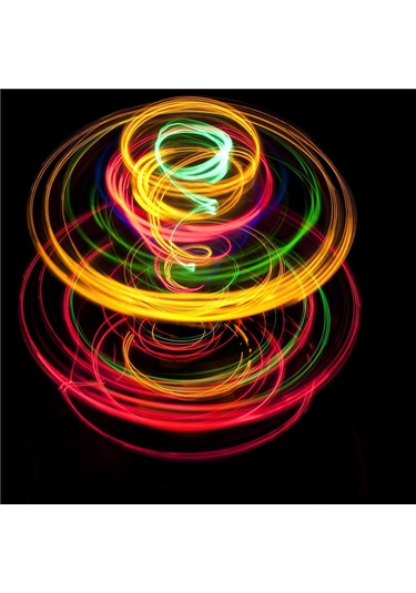 Radyal Renkli Tasarımlar Doğal Taş Bardak Altlığı 4'lü Set - Natural Stone Coasters - Taş Çok Renkli