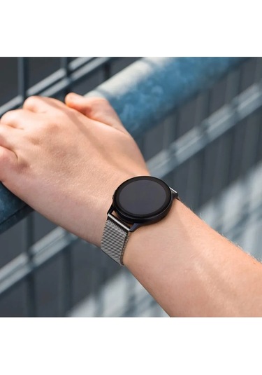 Huawei Watch Gt3 Pro 46mm Uyumlu Mıknatıslı Metal Hasır Kordon