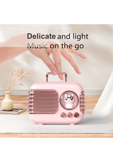 Springsun Dw09 Bluetooth Hoparlör 5.0, 5w Ses, Tws Bağlantı, Tf Kart Desteği, El İstemsiz Arama, Minyatür Gece Lambası