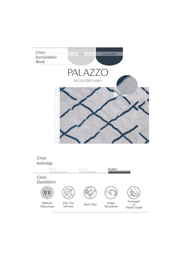 Cool Halı Palazzo Gri Mutfak Halısı Yumuşak Bukle Tezgah Önü Leke Tutmaz Kabartmalı İskandinav Halı