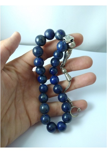 Balıkhediyelikfoto Lapis Lazuli Taşi Şak Şak Tespih / Iri Kesim Doğaltaş Tespih 12 M 547517523