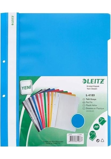 Leitz 41891030 Telli Dosya Açık Mavi 50'li