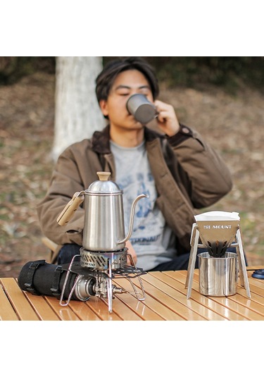 Ise Mount Paslanmaz Çelik Kahve Filtresi Rafı Ayrılabilir Taşınabilir Gümüş