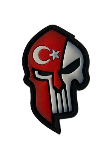 Single Sword Plastik Patch T.c. Kuru Kafa Kırmızı Çok Renkli