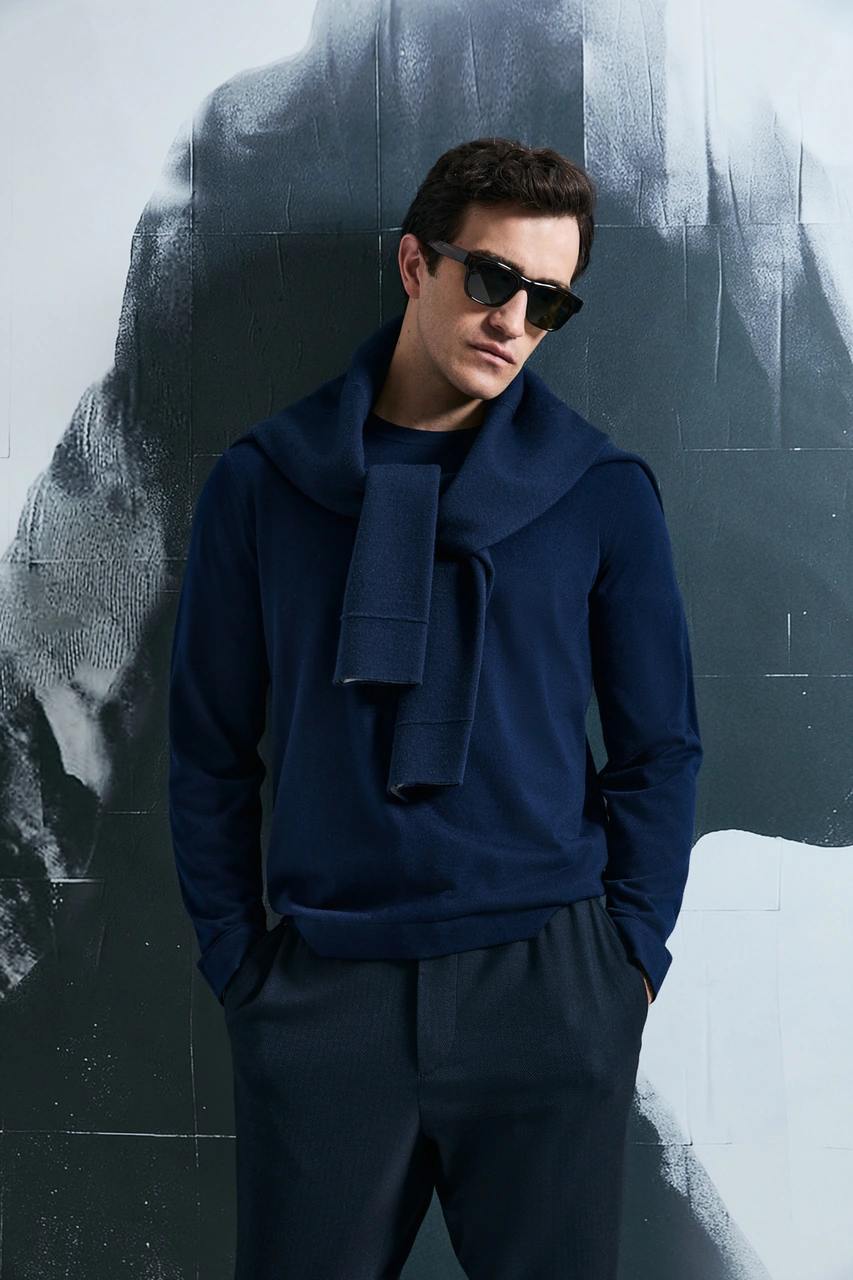 Lufian Dean Erkek Kazak Lacivert Lacivert 112090148100200 Lacivert