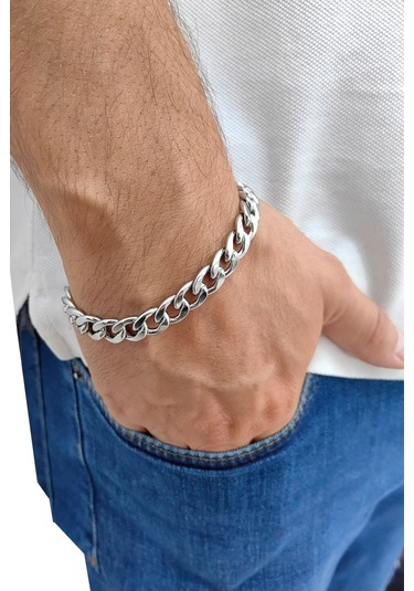 Chavin Gri Çelik Erkek Bileklik Eu94by-9 Gri