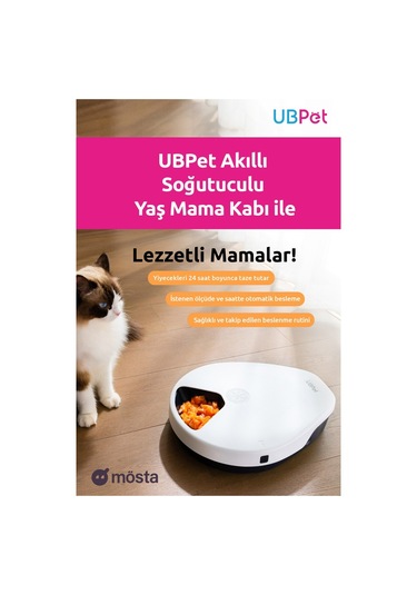 Ubpet Akıllı Soğutuculu Yaş Mama Kabı