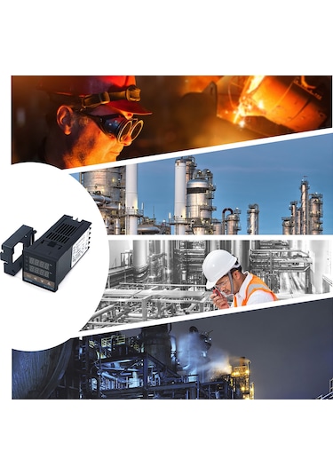 Vkemall Sıcaklık Kontrol Cihazı Rex-c100 M An - Yüksek Hassasiyetli Pıd Akıllı Termostat, 0-400 C Aralığı, 100-240v Ck Uzun Tip