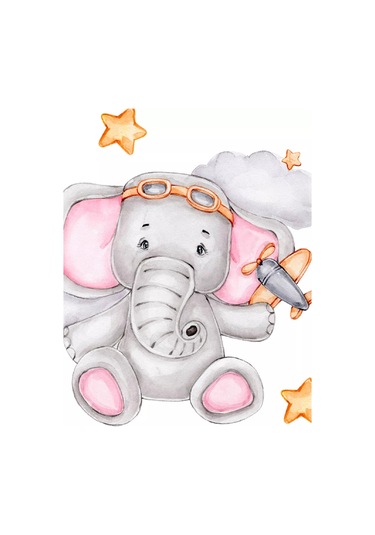 Artenuevo "fil Devleri" İç Dekoratif Çıkartma Seti 152778264 Mavi