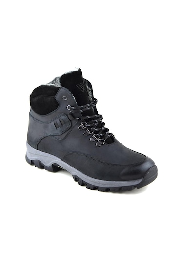 723 Siyah Bot Hakiki Deri Siyah