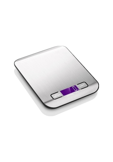 Fortunelane 5kg/1g Hassasiyetli Gümüş Dijital Terazi, 5 Birim, Tare, Dokunmatik, Işıklı Lcd, Pişirme & Pastane Terazisi, Farklı R Çok Renkli