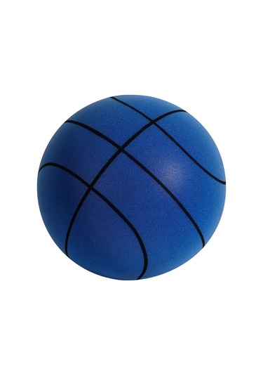Dianziye Sessiz Çocuk Basketbol Topu - İç Mekan Eğitimi İçin Mükemmel Yumuşak Ve Hafif 7 No, Çizgili Mavi