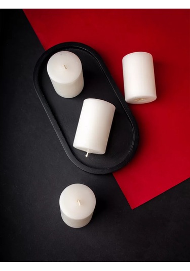 Svetıt' Değerli Dekoratif İç Mekan Sütun Mumları Beyaz Ev İçin Set 219505157 Beyaz