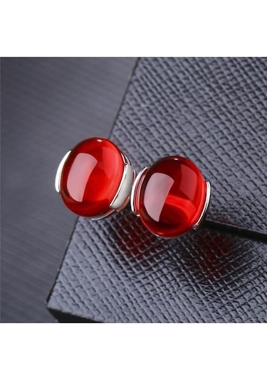 Novahub Kırmızı Bella Kutusu Etnik Damızlık Küpe Moda Takı Kadınlar Için Kırmızı Yeşil Taş Küpe Parti Düğün Hediyesi Çok Renkli Çok Renkli