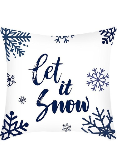 Cartoon Hand-painted Style Christmas Decorative Pillow No.38 Ekru