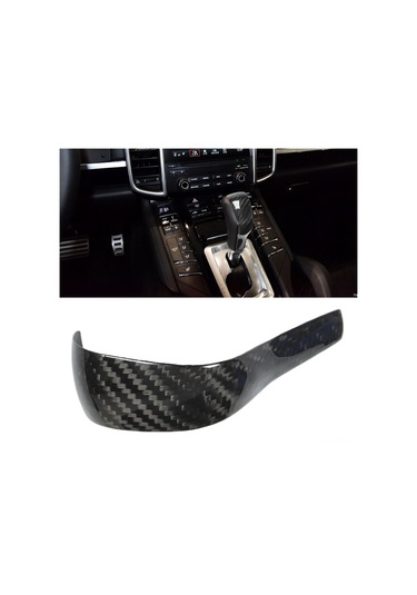 Reedark Porsche Cayenne 958 2011-17 İç Dekorasyonu: Karbon Fiber Vites Kolu Kapağı - Dayanıklı, Kolay Kurulum, Özel Görünüm Diğer