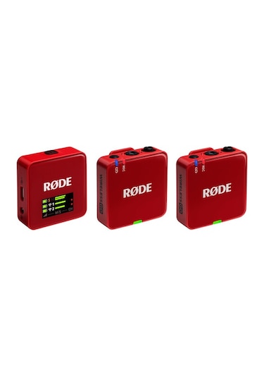 Wireless Go Gen 3 2 Kişilik Kablosuz Yaka Mikrofonu - Red