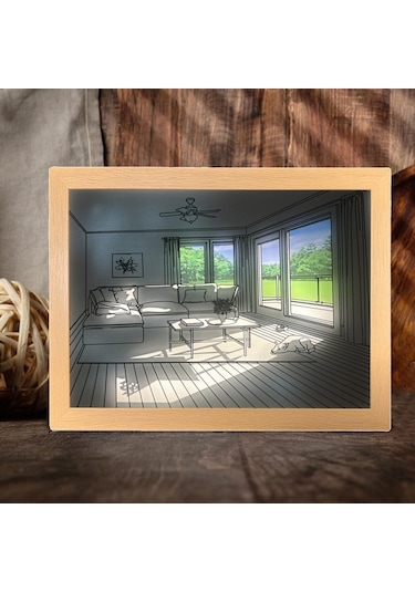 Suntek Led Aydınlatma Boyama Dekorasyon Lambası Ayarlanabilir Köpek 22.5x17.5cm