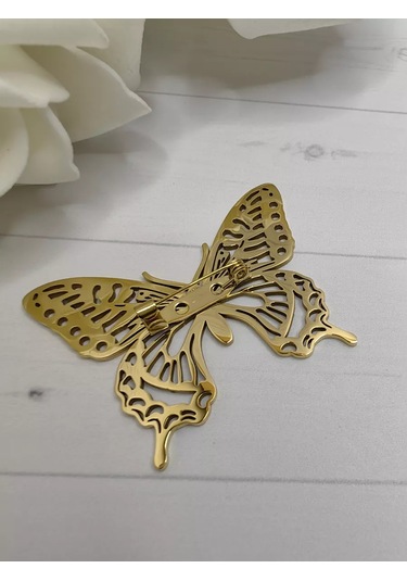 Re Chic Sh Broş "kelebek Etkisi" 183705791 Altın Rengi
