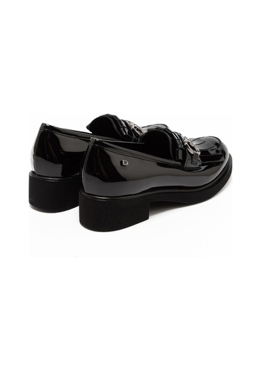 Nero Black Oxford Klasik Kadın 844859ds Donna Serena 4859 Lız Fıl Ner Acc Ner X Jf Siyah