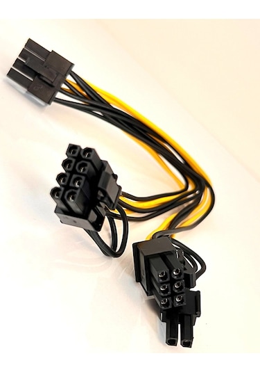 PCI-e 8 Pin Erkek - Çift 8 Pin (6+2) Erkek Modüler Güç Kaynağı Ka