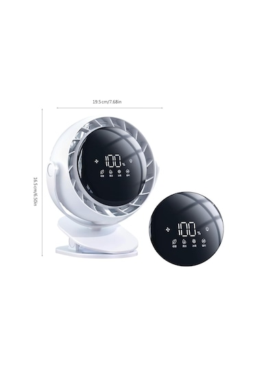 720 Rüzgar Yönü Kontrolü Ve Sessiz Hava Sirkülasyonu İle Plastik Usb Fanı