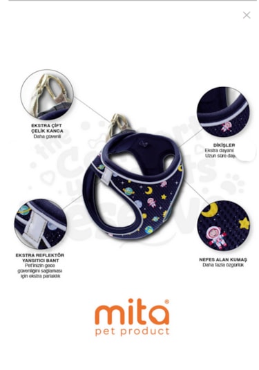 Mita 12 Lı Set Air Mesh M Gögüs Tasması Space Space
