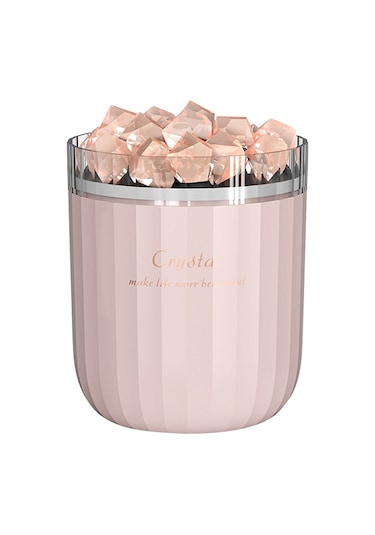 Vkemall Doğal Kristal Tuz Taşı Kapaklı Usb Lıtyum Pil Lüftü Nemlendirici, 7 Renkli Led Işık Ve Hava Temizleme Özelliği İle Ev Ofis Kullanıma Uygun