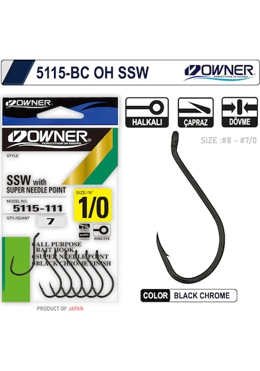 Owner 5115 Oh Ssw Black Chrome Iğne (551754389)