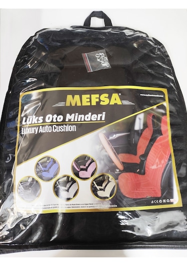 2,li Oto Koltuk Kılıfı Minder Alkantra Kumaş Bej Renk Kabartmalı