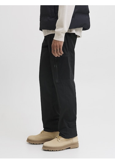 Jack & Jones Jack Jones Erkek Rahat Kargo Pantolon 12282874 Siyah