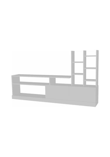 Dekorister Dolunay Kitaplıklı Tv Ünitesi Beyaz