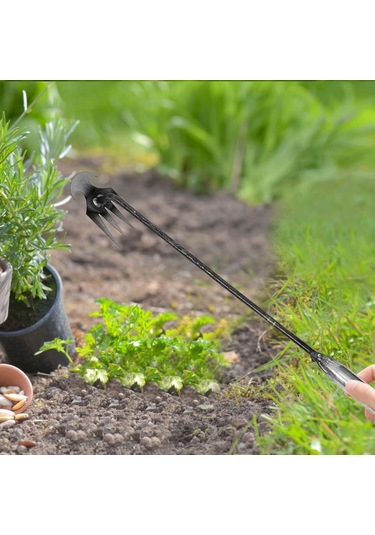 Suntek Weeder 4 Pençe Çelik Kafa Tasarım Manuel Aracı 40cm