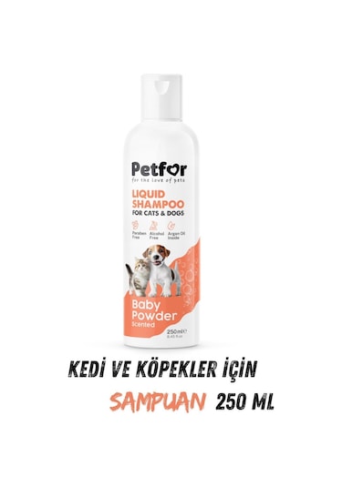 Kedi Ve Köpekler İçin Bebek Pudralı Şampuan 250 Ml