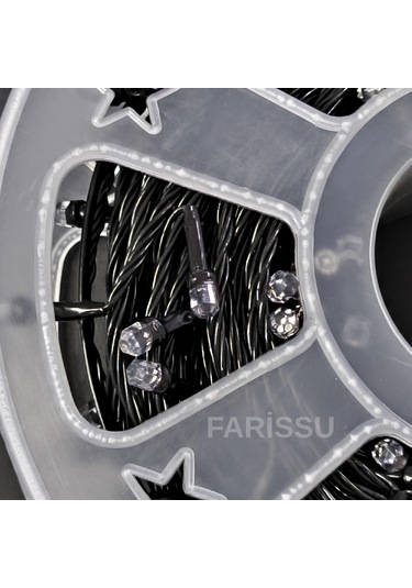 25 Metre Rgb Renkli Led Işık Zinciri Fişli 8 Modlu Dış Mekan Dekoratif Aydınlatma RGB