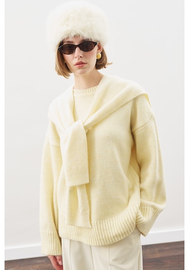 Chunky Oversıze Kazak Sarı Sarı