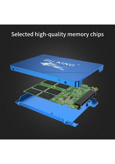 Bu Kıng Ssd2.5 İnç Black Bear Uyumluluk Hız İletimi Ve Kaya Gibi Sağlam Güvenilirlik Yüksek Kaliteli Bellek Yongaları Siyah 60 Gb